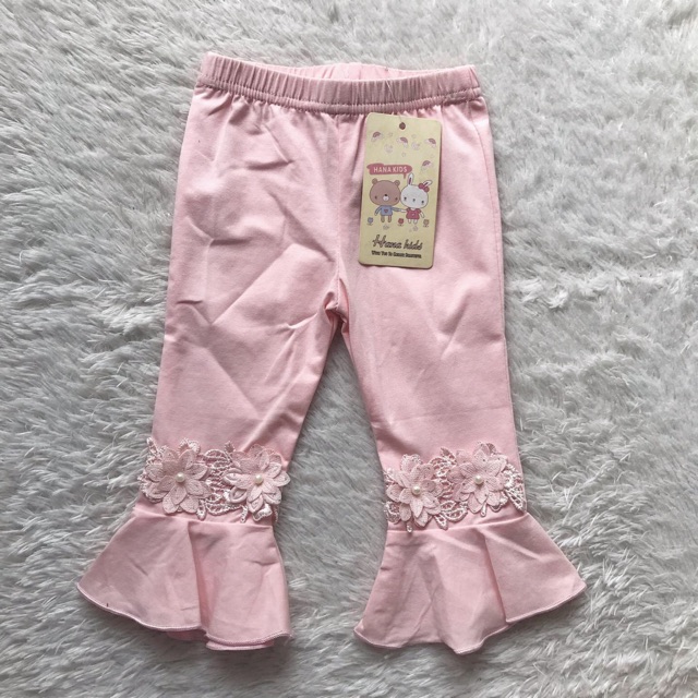 LEGING CELANA BAYI DAN ANAK PEREMPUAN IMPORT PINK BUNGA