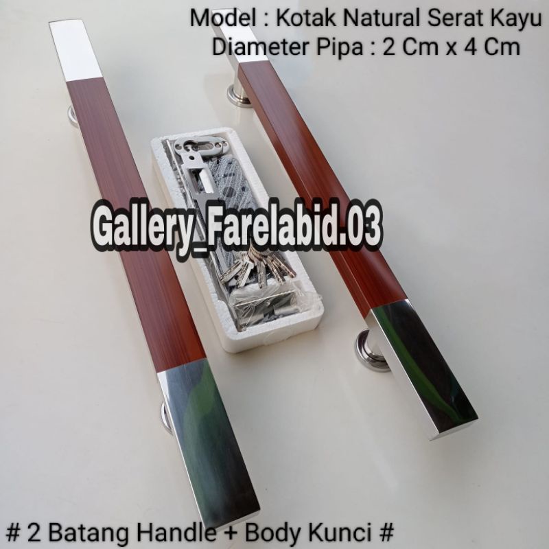 80 Cm Handle Pintu Rumah Stainless Steel Kotak 60 Cm Set Body Kunci Gagang Pintu Rumah Modern 45 Cm Set Bodi Pelor Pegangan Pintu Kupu Tarung Besar Tarikan Pintu Rumah Utama Minimalis