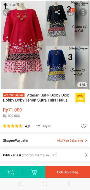 Terlaris Serut Genes Jelita Tunic Navbor Yelbor Whitbor Creambor Tunik Batik Modern Hrb030 Dolbi Dob