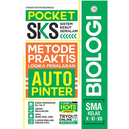 Buku Pocket SKS IPA  MATEMATIKA BIOLOGI KIMIA FISIKA SMA Kelas X XI XII-7