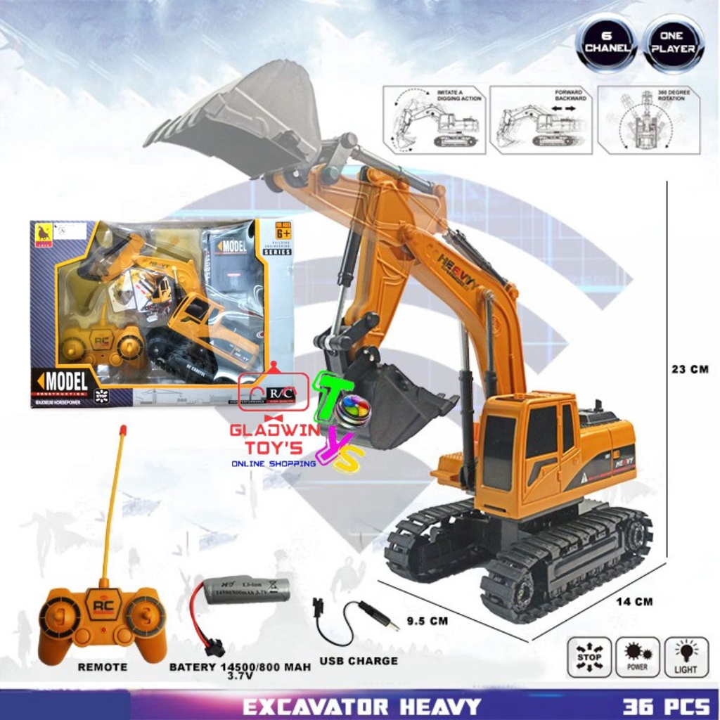 RC EXCAVATOR HEAVY MACHINE DIGGER SUPER POWER MOBIL GALI RC BEKO