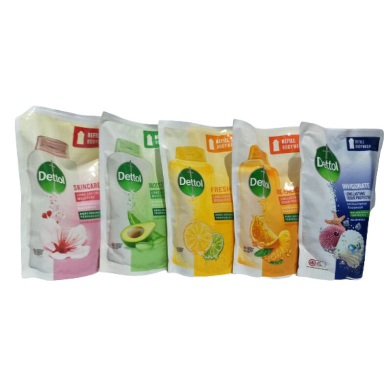 DETTOL  BODYWASH 410 ML/250ML REFILL POUCH/centraltrenggalek