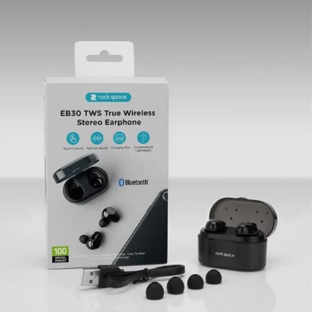 EARPHONE BLUETOOTH WIRELESS ROCK SPACE EB30 (TWS)