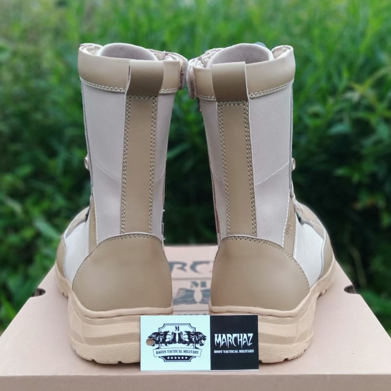 SEPATU PDL WARNA GURUN MARCHAZ KULIT SAPI ASLI SEPATU PDL TNI POLRI SECURITY SATPAM SEPATU BOOTS