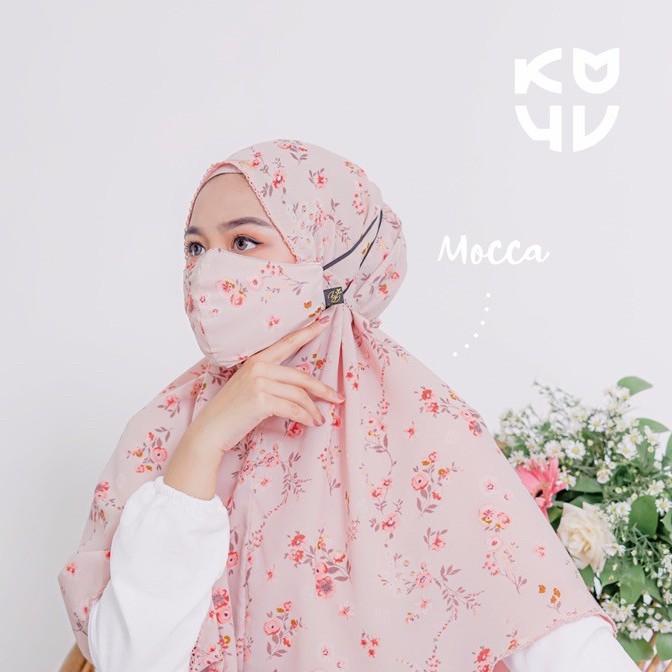 Koyu Hijab Instan Viney Jepang Bergo Premium 2layer Valena