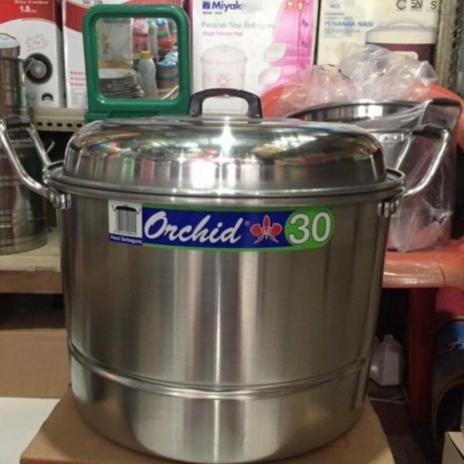 Dandang NASI/ Langseng NASI 30 (5 Liter Nasi) Panci Kukus Orchid 30