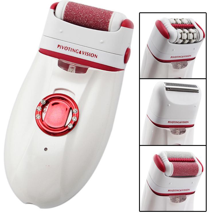 KEMEI KM-1981 3 In 1 Electric Callus Remover Extra Epilator Shaver