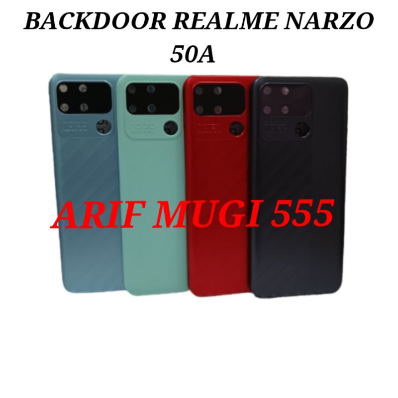 Backdoor Back Cover Kesing Casing Housing Tutup Belakang Realme Narzo 50A Original