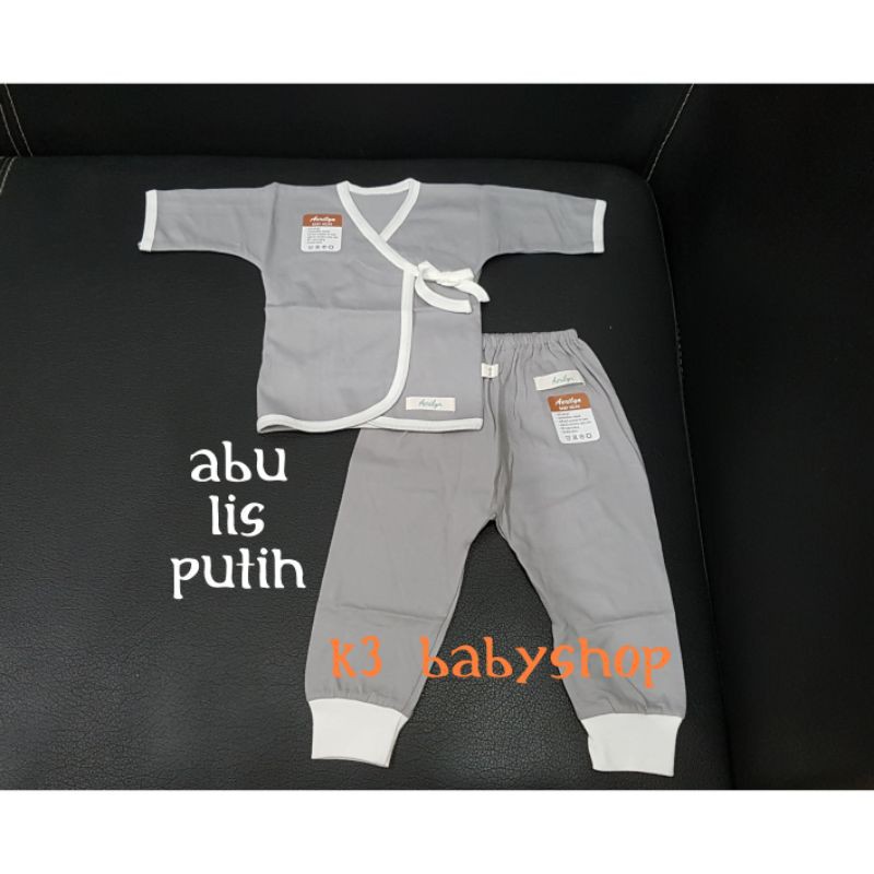 Setelan Panjang Aerilyn 0-3 bln 3-6 bln baju kimono bayi stelan piyama anak SNI