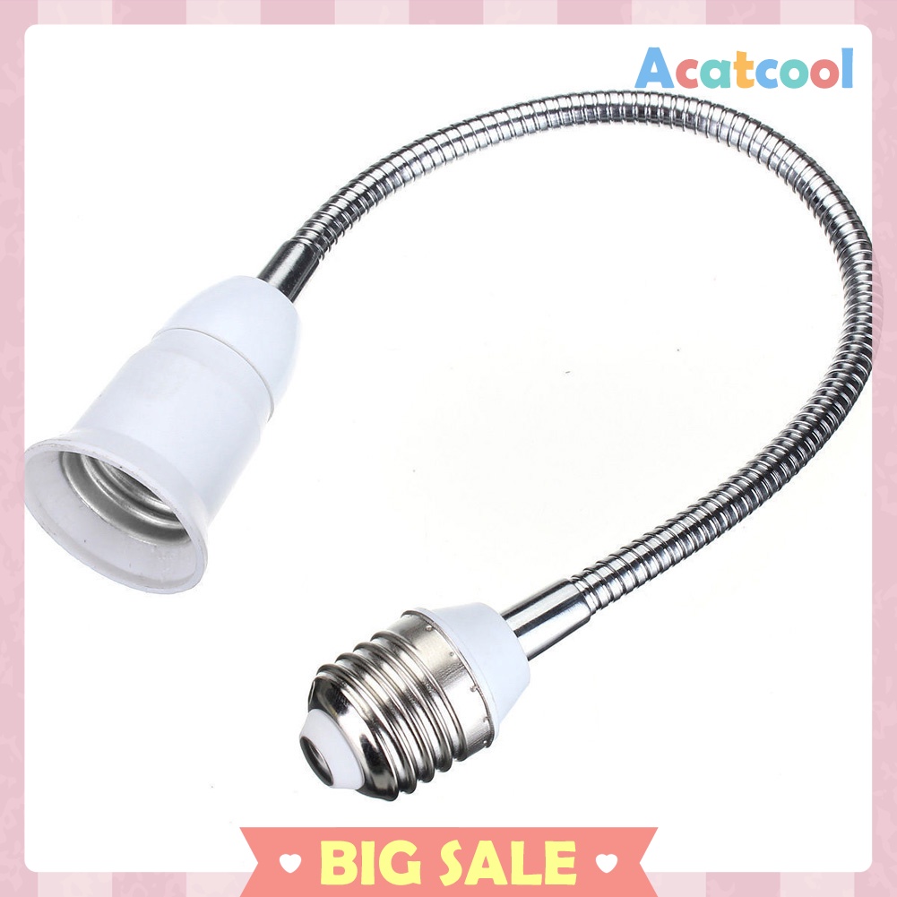 E27 LED Light Bulb Lamp Holder Flexible Extension Adapter Socket