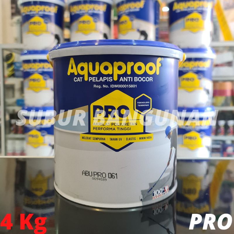 Aquaproof Pro 4 Kg Cat Pelapis Dak Anti Bocor Atap Genteng Talang