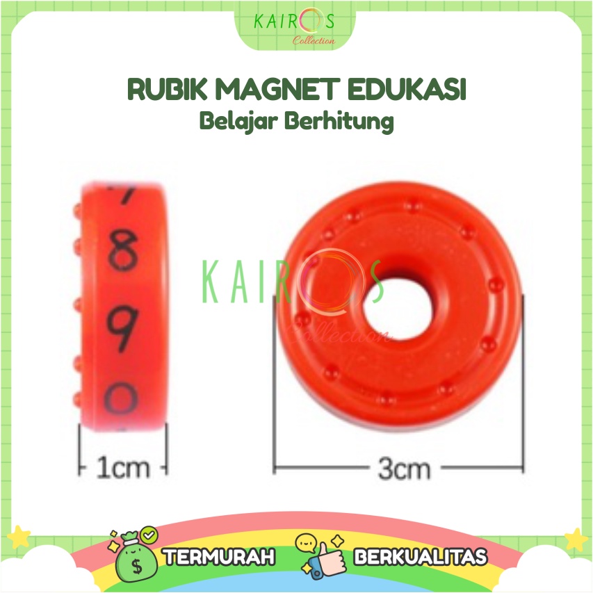 Rubik Magnet Matematika Mainan Edukasi Aritmatematika Axis Magnetik anak