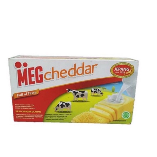 Keju MEG Cheddar Merah 170 gr Cheese Batang