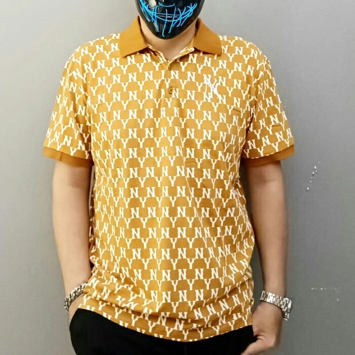 KAOS KERAH PAKAIAN ATASAN FASHION PRIA IMPORT GUCCIi Q03