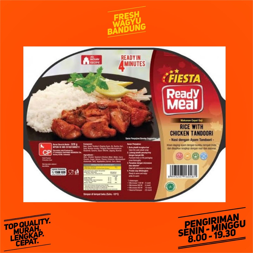 

FIESTA READY MEAL NASI AYAM TANDORI Rice With Chicken Tandoori Instan 320g