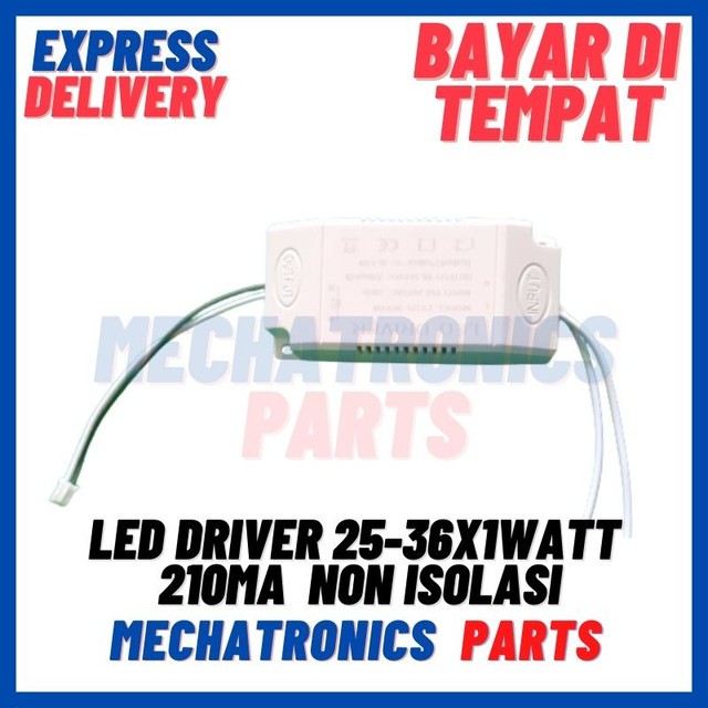 [DSP-9371] LED DRIVER 25-36X1WATT 210mA CASING PLASTIK KOTAK NON ISOLASI