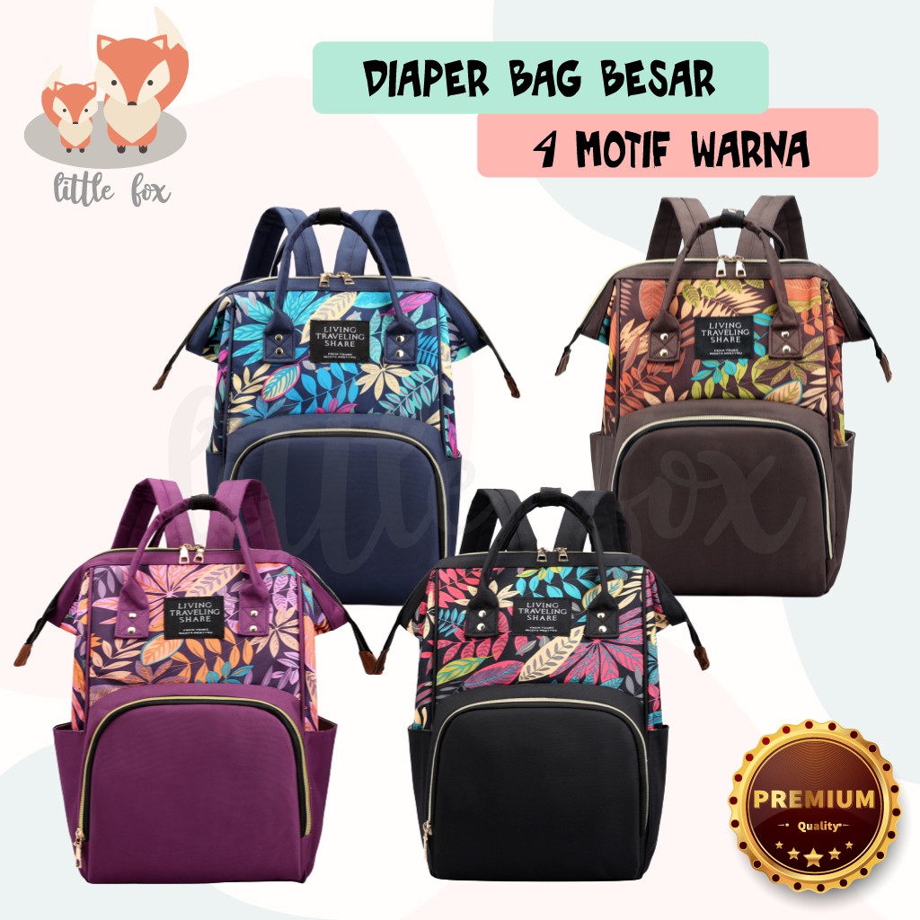 [ IMPORT] Diaper Bag / Tas Keperluan / Tas Ransel Bayi Muat Banyak Kantong / Travelling Bag / Tas Jalan
