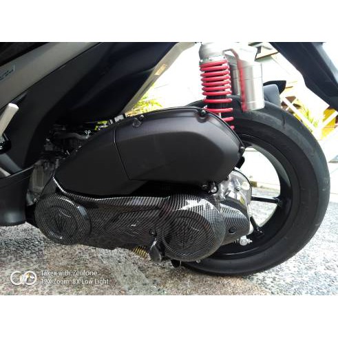 Cover Tutup CVT Mesin Aerox Carbon NEMO Cover CVT Aerox Aksesoris Variasi Sparepart Yamaha Aerox