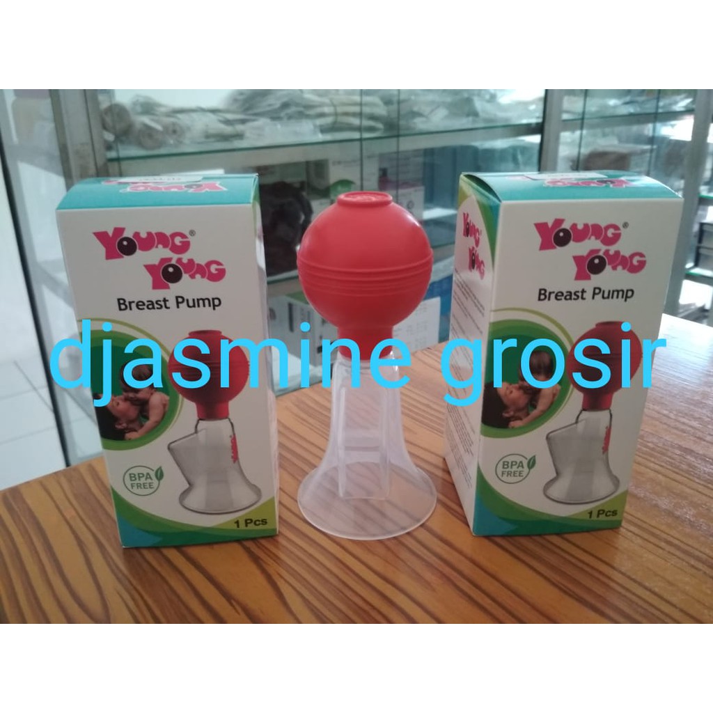 Young Young Breast Pump Il-301 Pompa Asi Bpa Free Merah / Mami Breast Pump