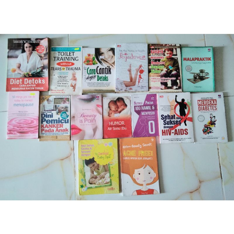 OBRAL BUKU | KESEHATAN | DIET | CARA CANTIK | ORIGINAL | CUCI GUDANG