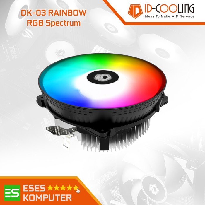 ID-COOLING DK-03 RAINBOW | HSF 120MM RGB AIR CPU COOLER (Intel/AMD)