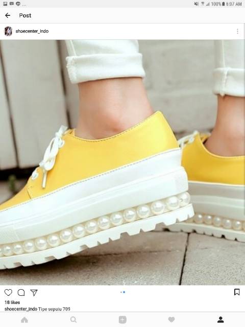 Sepatu wedges wanita import tipe 709