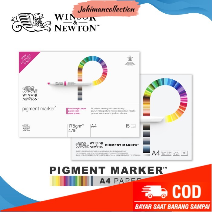

✨ BISA COD ✨ Kertas Gambar Winsor & Newton A4 Pigment Marker Paper Pad - 75gsm