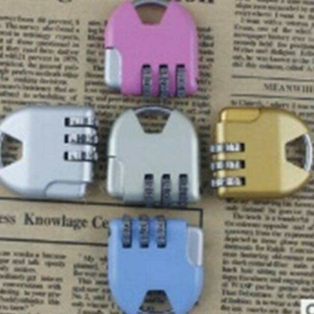 Safety Luggage Lock / Gembok Kunci bagasi 3 pin digit angka