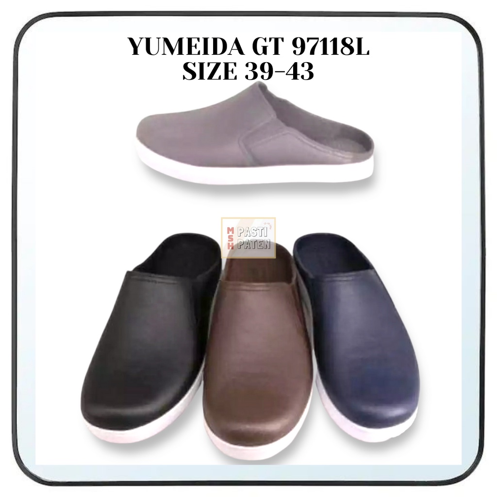 Sandal sepatu pria dewasa Sandal baim pria Sepatu karet pria  Sepatu boot pria merk yumeida gt 9118 l size 39-43