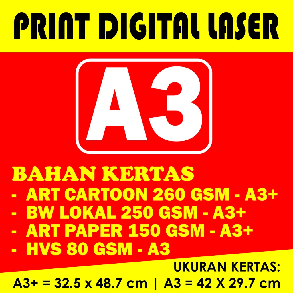 Print  A3+ Art Cartoon 260 gsm / Art Paper a3+