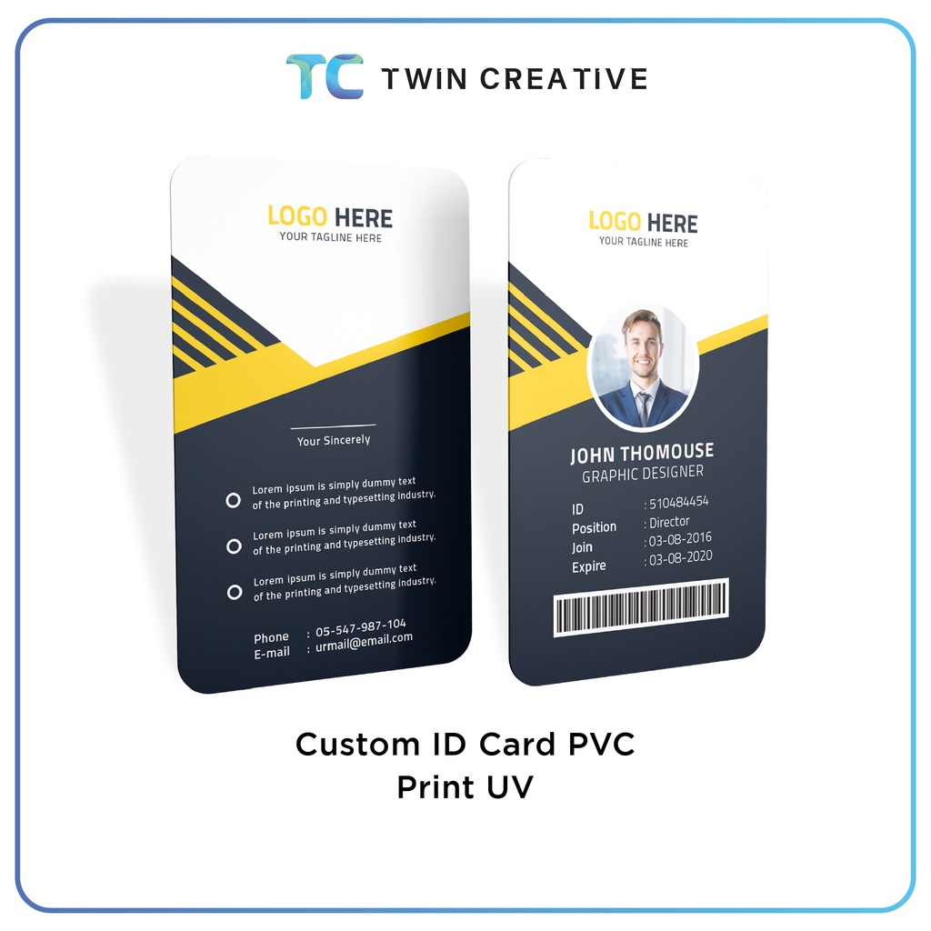

Cetak Kartu Id Card - Print Id Card - Custom Id Card PVC