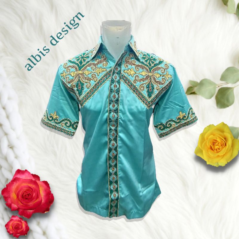 Koko Albis Bordir Timbul Hijau Tosca