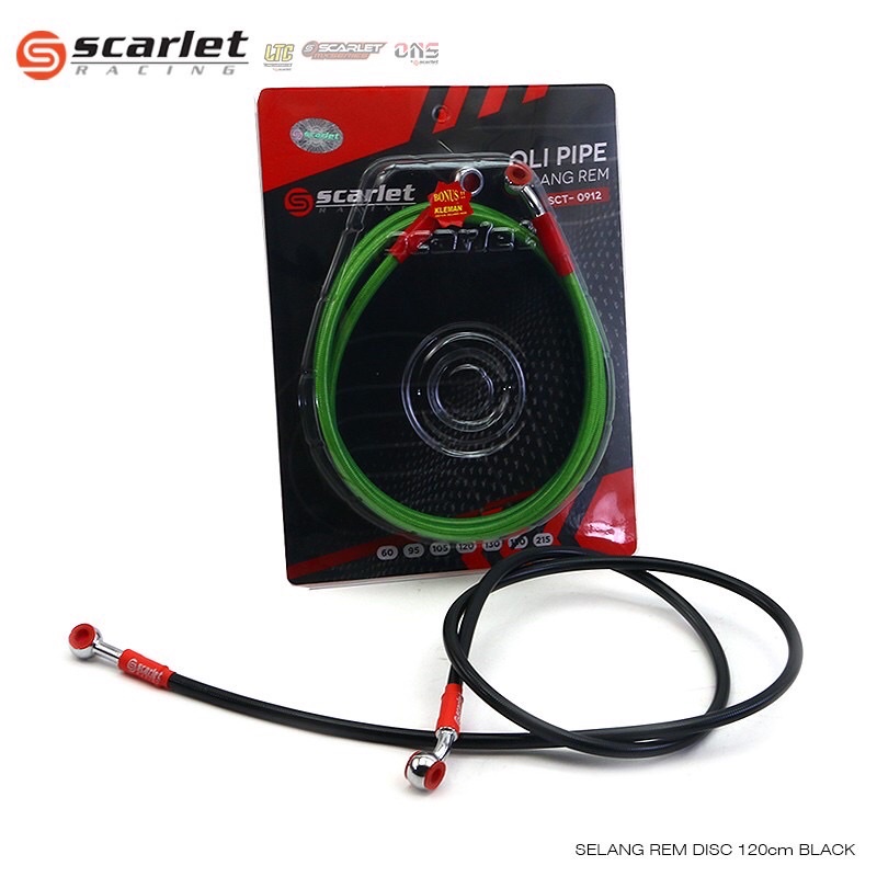 SELANG REM DEPAN 95CM DAN 120 CM UNTUK SEMUA MOTOR SCARLET RACING