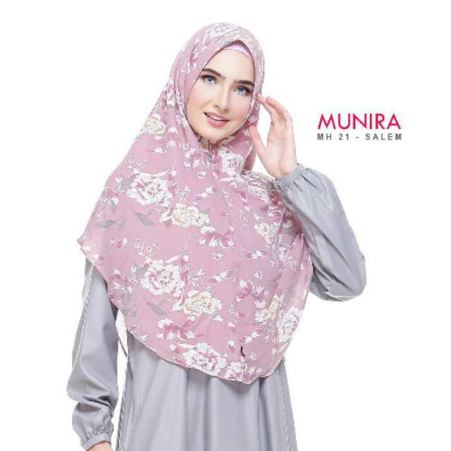 HIJAB INSTAN  / MH21 MUNIRA ORI  / WARNA SALEM