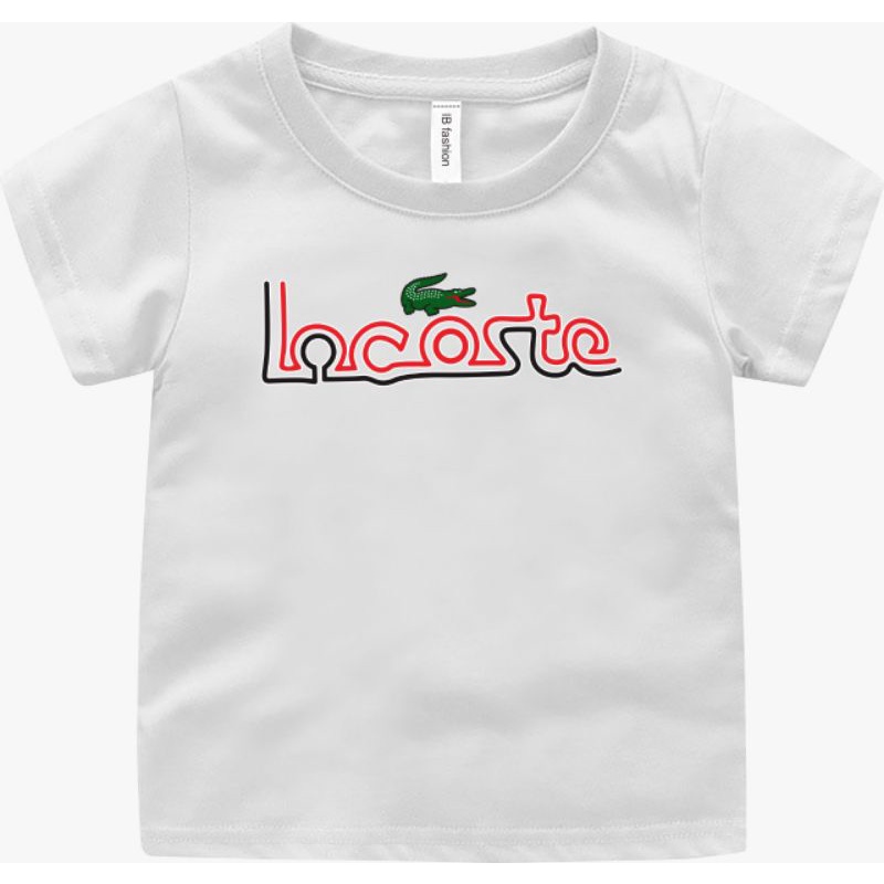 Kaos Anak Unisex Lcoste Baju Oblong Anak umur 2 sampai 10 Tahun T shirt Anak Laki Kaos Anak Cewek