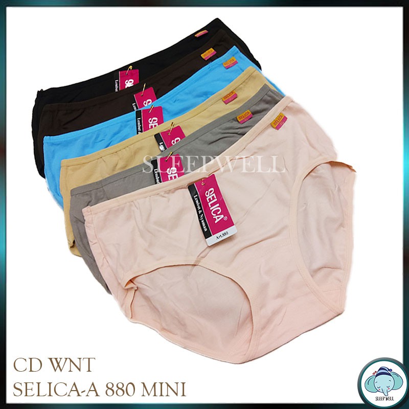 CD SELICA - CELANA DALAM KATUN WANITA  - Uk M  L XL Lembut dan Nyaman | CD WNT SELICA-A 880 882 MINI