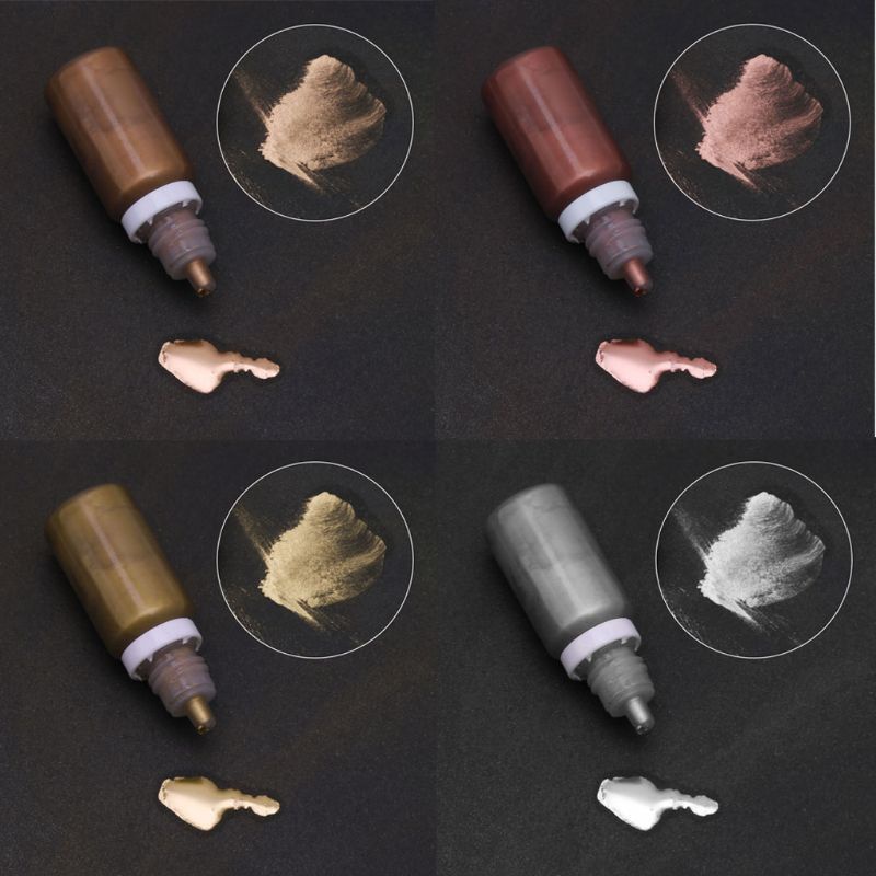 Pigmen Pewarna Bubuk dan Cair Resin Warna Gold Silver Bronze