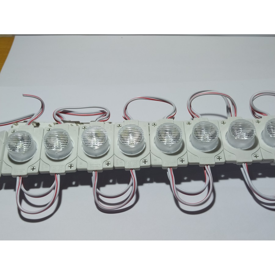 lampu led 24V volt 24v 1 mata besar 1.5 watt modul Strip Bulat Lensa