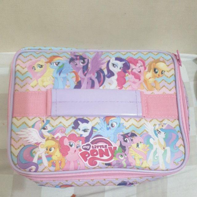 Tas Bekal Anak Karakter Kuda Little Pony Foil 1 Susun Lunch Bag Kantong Makan Tempat Bekal Makanan