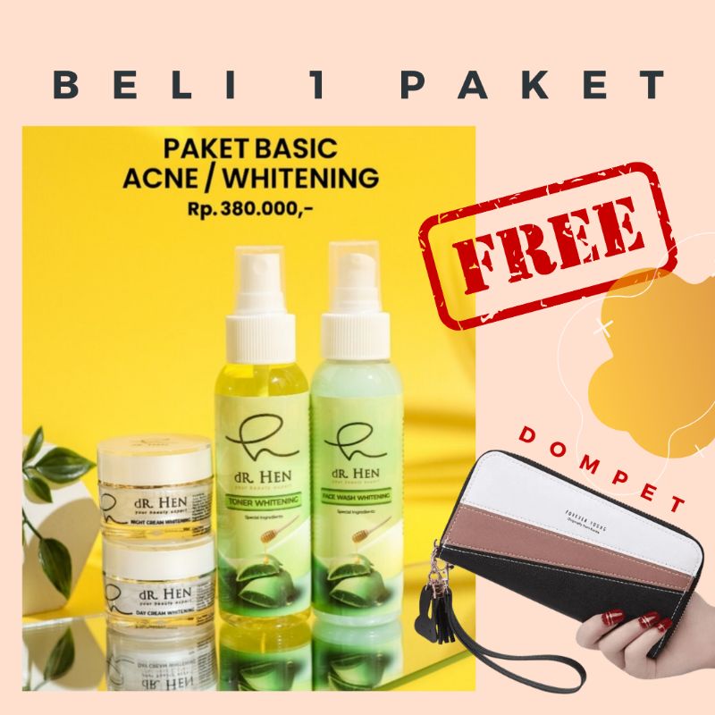 dR. HEN SKINCARE Paket BASIC Acne / Whitening Series