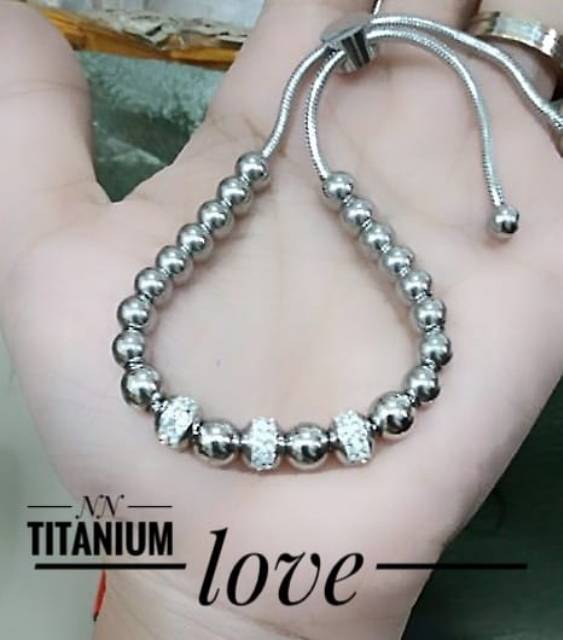 Titanium gelang serut 0310k