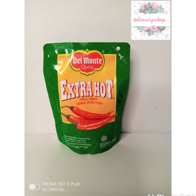 

Del Monte Extra Hot Kemasan 200gr