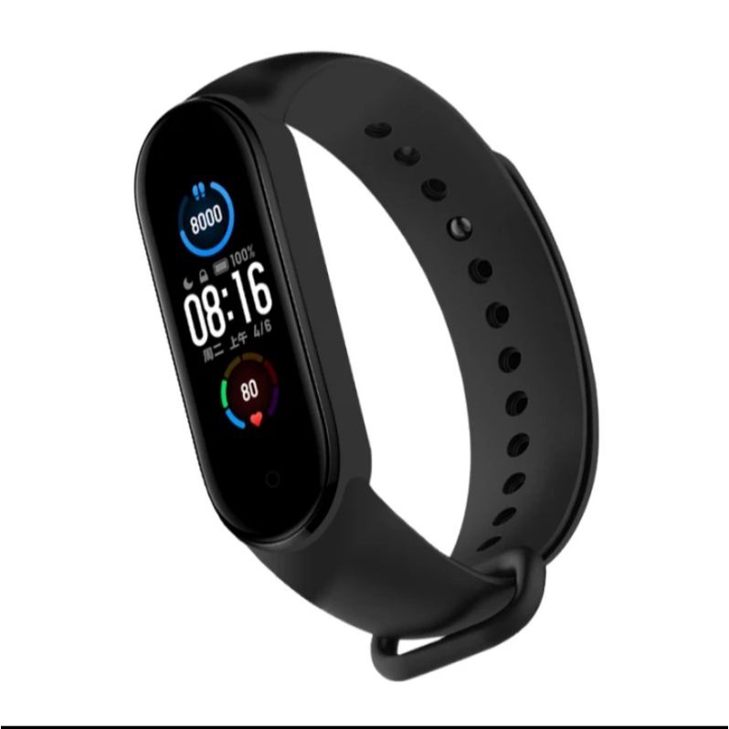 2021 M6 Jam Tangan Pintar Wanita Pria Gelang Olahraga Bluetooth Jam Tangan Pintar Pelacak Kebugaran 