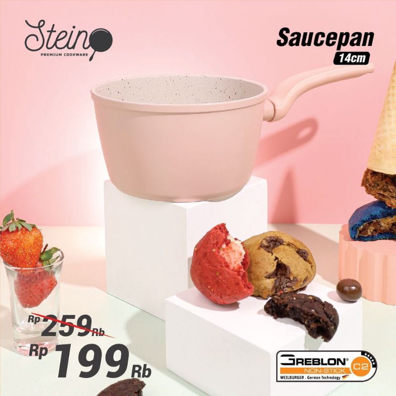 STEIN STEINCOOKWARE SAUCE PAN 14 CM - WOK GRANITE GERMAN - PANCI SUSU MILKPAN