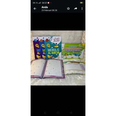 

buku panduan menulis dan merangkai huruf Hijaiyah