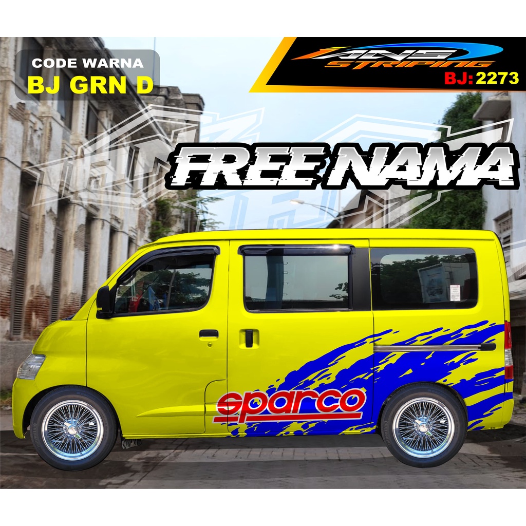 VARIASI STICKER MOBIL GRANMAX / VARIASI STIKER MOBIL LUXIO / STICKER DECAL BODY SAMPING MOBIL AVANZA XENIA / STIKER MOBIL