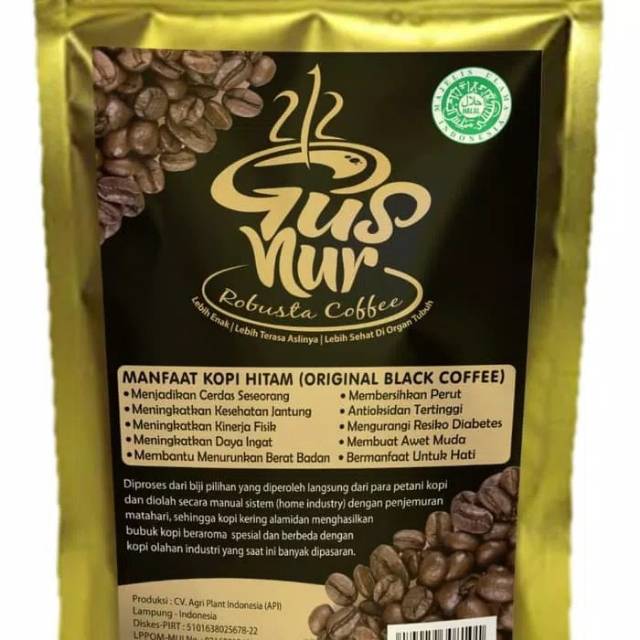 

Kopi gus nur hitam 100 gram