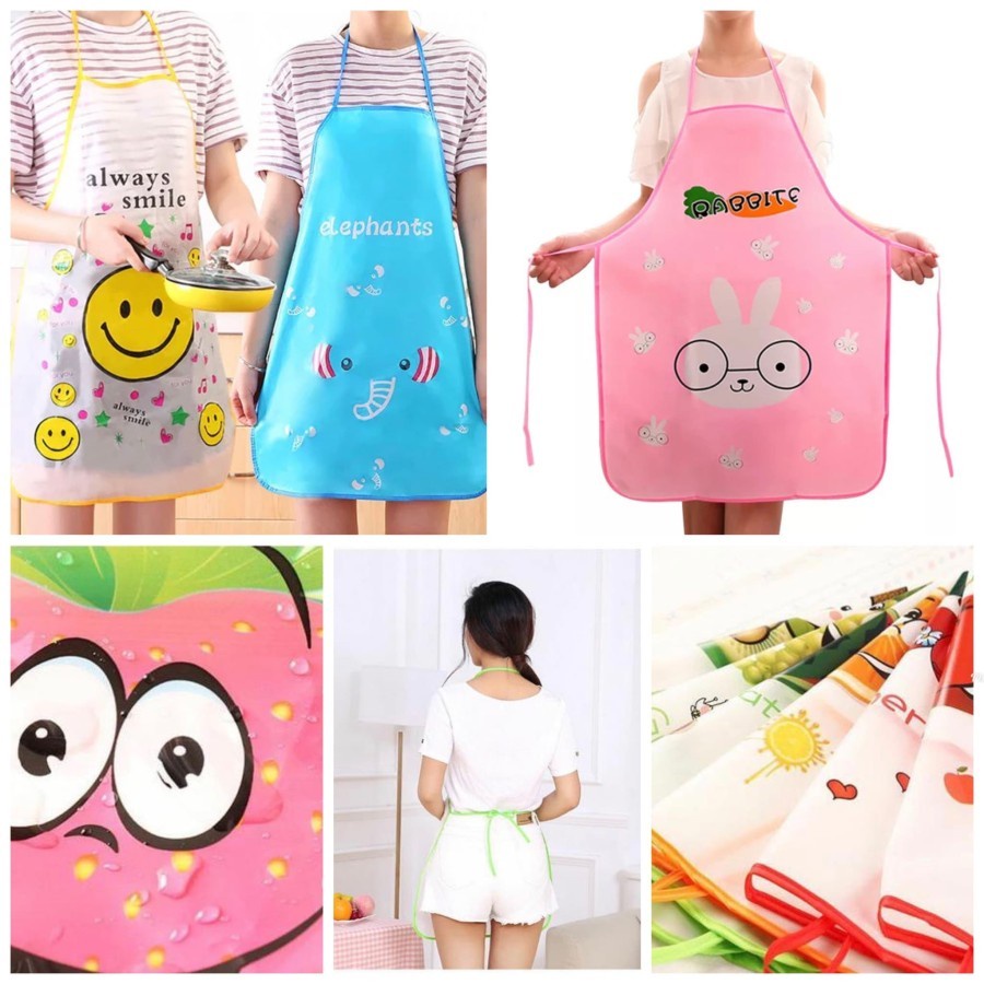 Apron Celemek Karakter Waterproof Anak &amp; Remaja | distshop