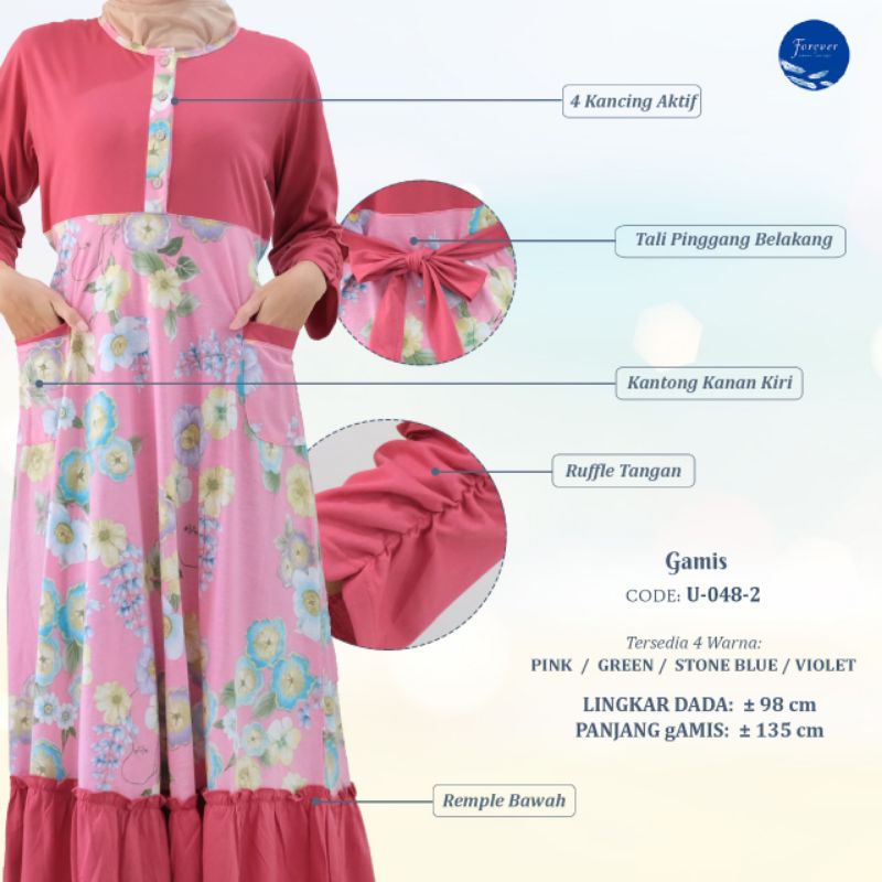 Gamis Wanita Longdress Maxi One Set Baju Tidur Forever Sweet Concept-4