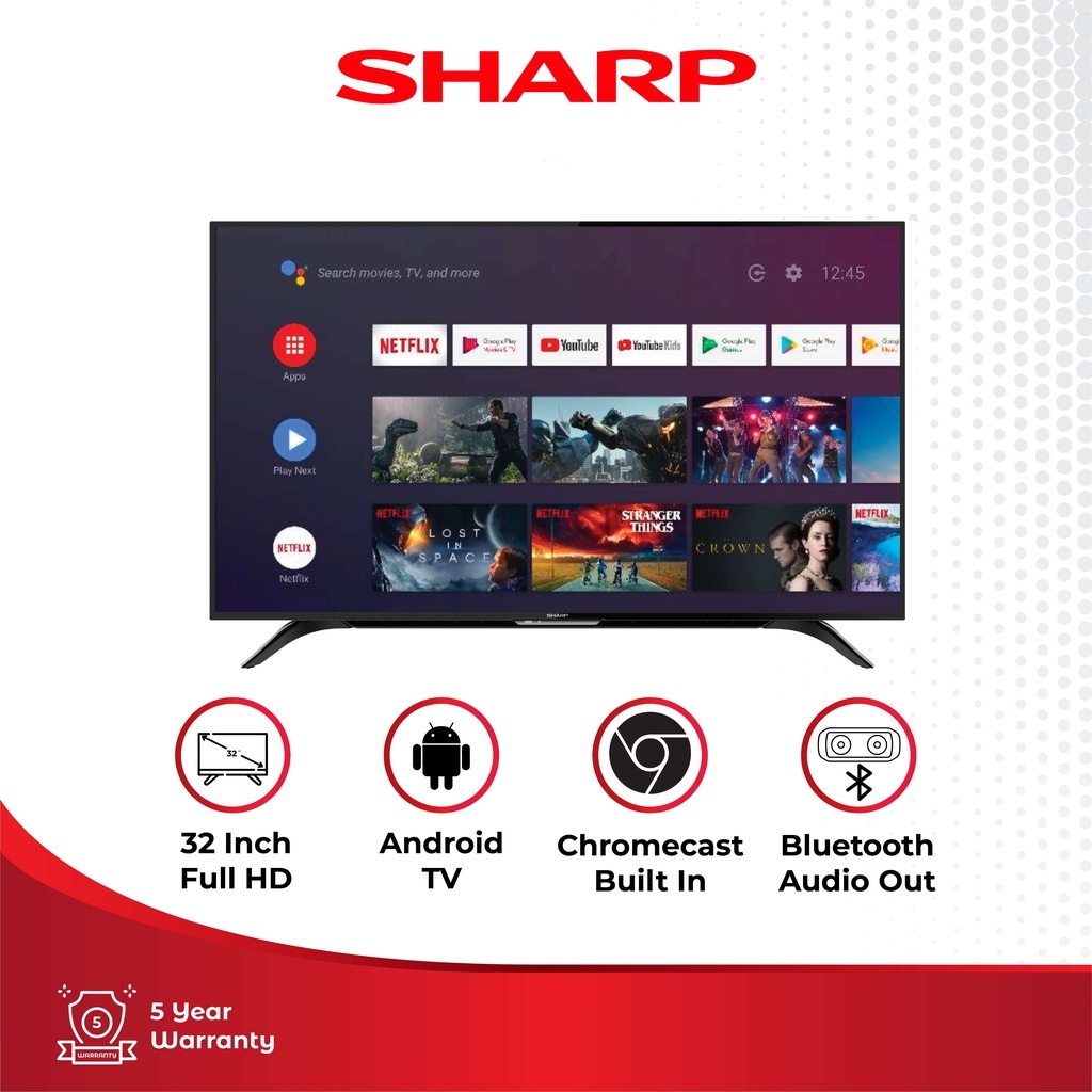 LED TV Sharp 2T C32BG1i / 2TC32BG1i Android TV 32 Inch